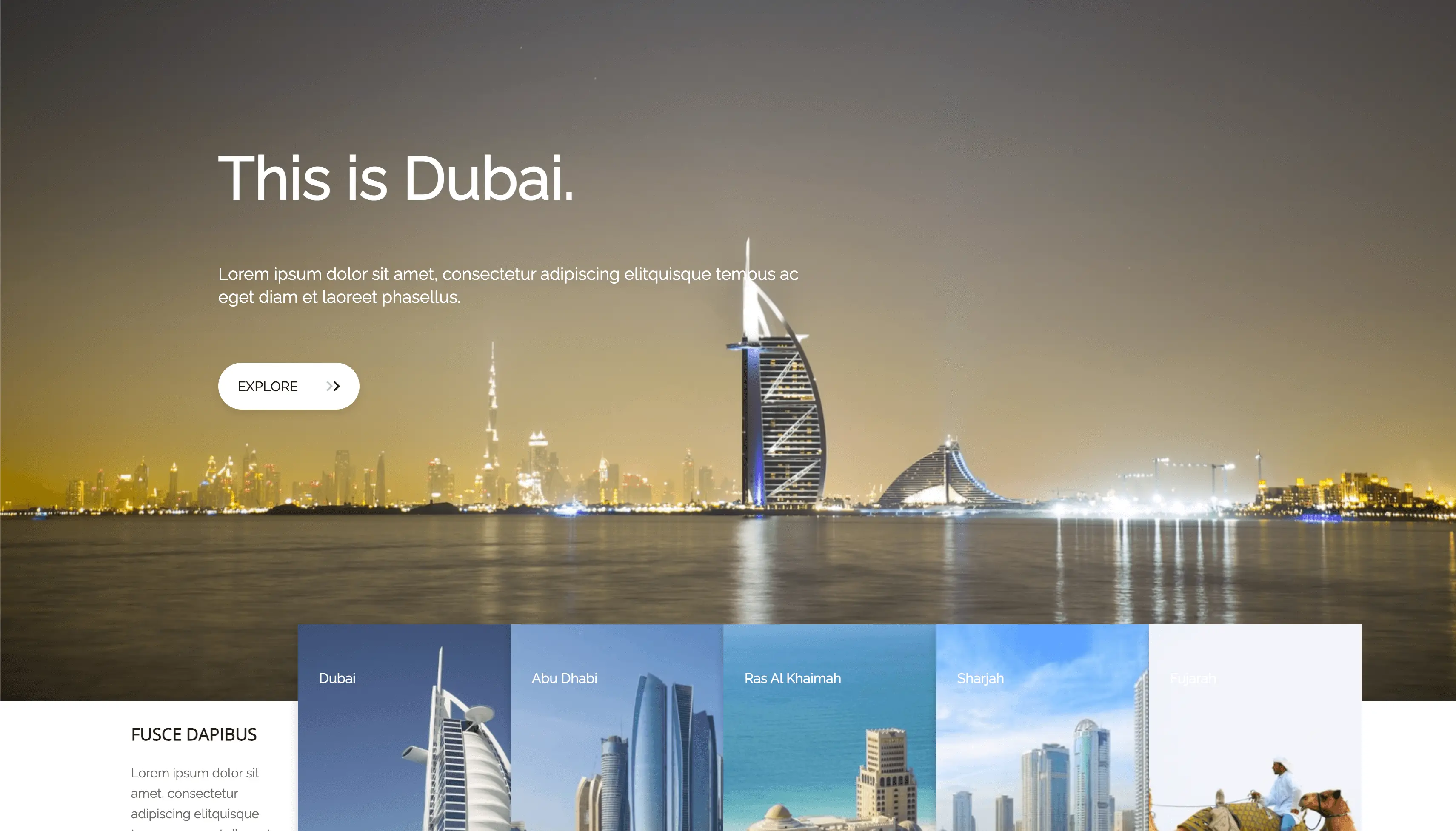 The United Arab Emirates preview